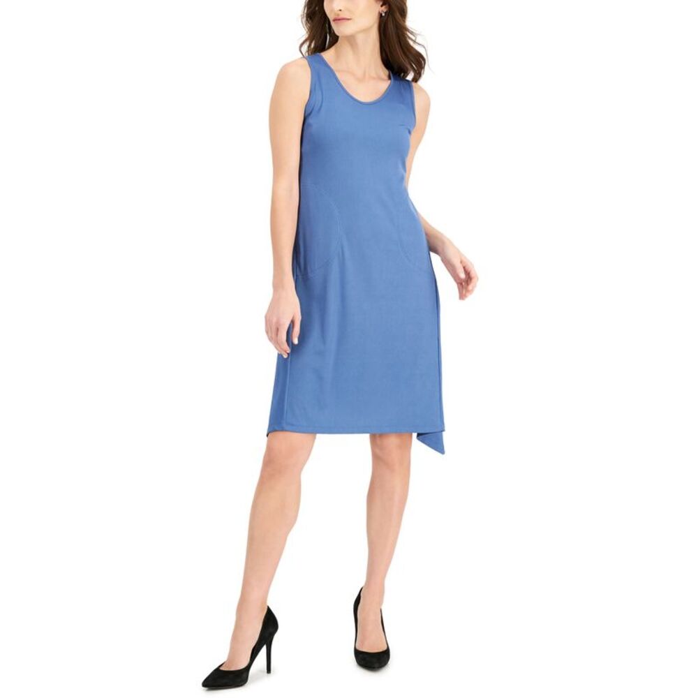 Anne Klein Ribbed Knit A Line Dress